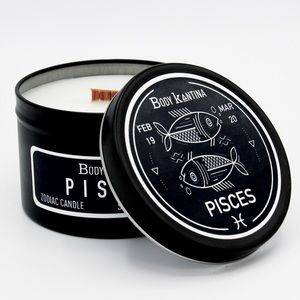 PISCES ZODIAC CRYSTAL CANDLE